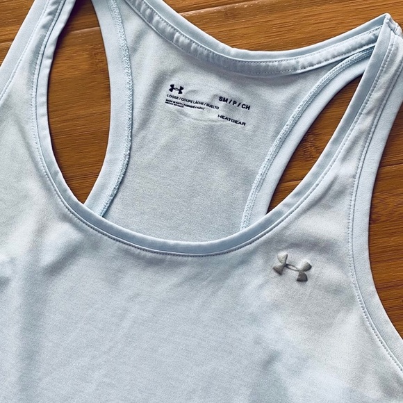 UNDER ARMOUR Blue Racerback Workout Tank - Picture 3 of 3